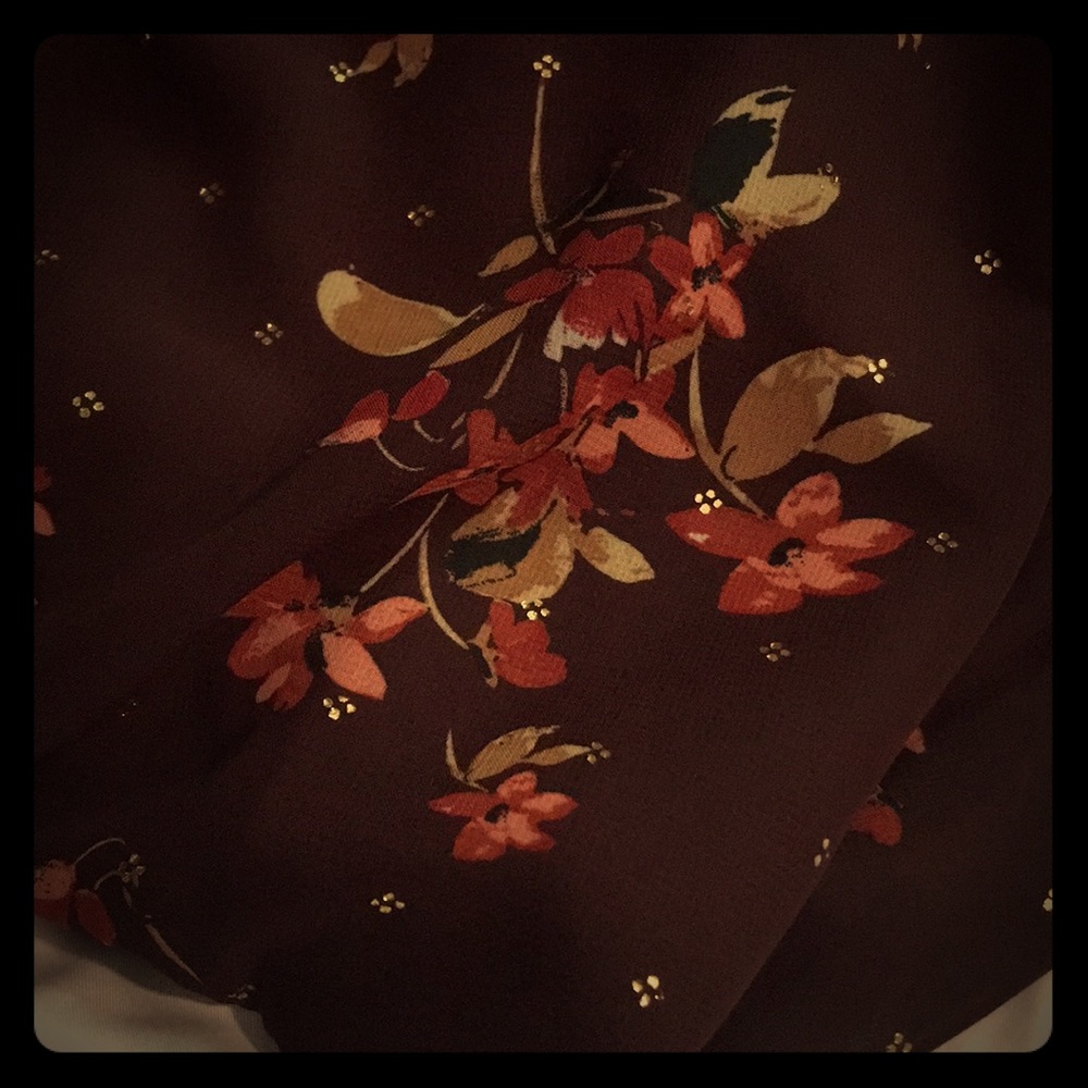 Maurice’s wine floral dress in large